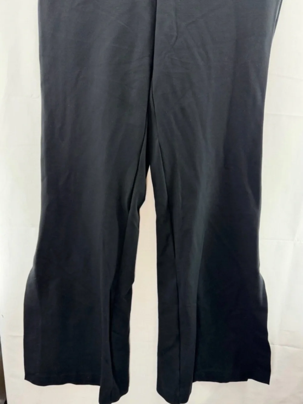 SPANX Black The Perfect Pant Flare Split Leg Pants Size Large Tall - Picture 4 of 10